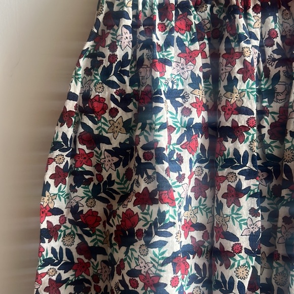 French Monoprix Kids Floral Cotton Skirt - Girls Size 6-8 - Picture 4 of 7